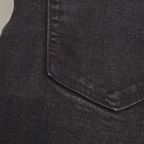 Everlane High Rise Slim Straight Cigarette Jeans 24 Ankle Length Stretch Black - Picture 9 of 13